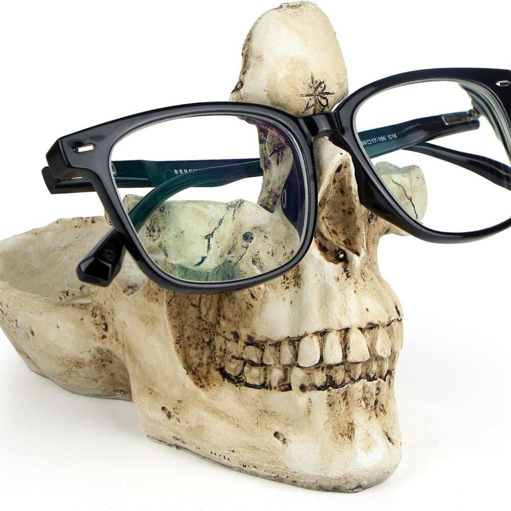 Skull Glasses Stand Holder, Creative Eyeglasses Holder, Sunglasses Spectacle Dis